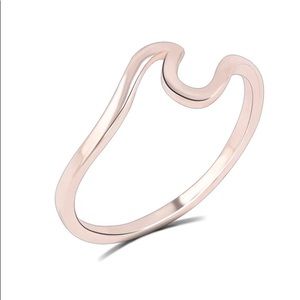 Rose Gold wave ring